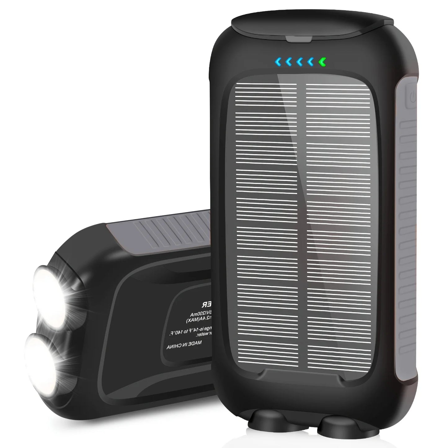 Waterproof Outdoor Solar Power Bank 10000mAh Dual USB Travel Outdoor Solar Mobile Phone Charger Solar Powerbanks For Camping