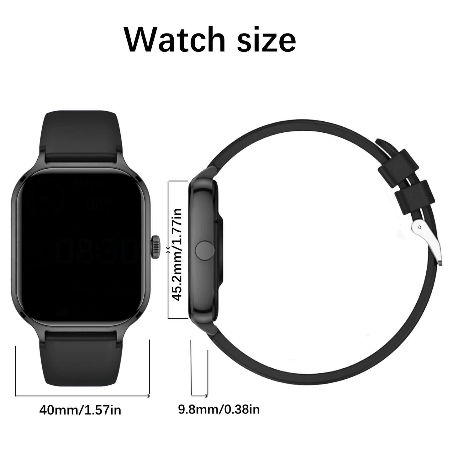 Smart Watch with Calling, Fitness & Notifications