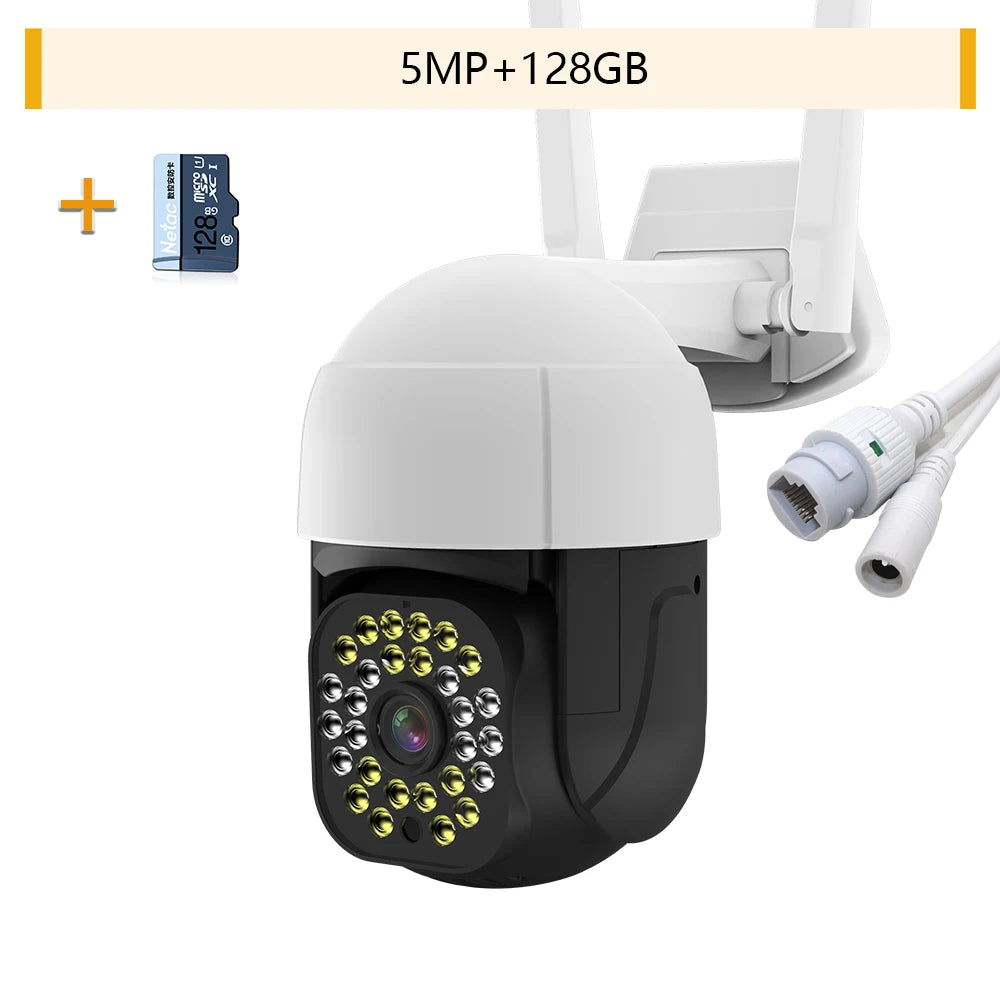 4K Auto tracking IP Camera Outdoor 5MP Night Vision Mini Speed Dome CCTV Camera 8MP WIFI 1080P Home Security Video Surveillance
