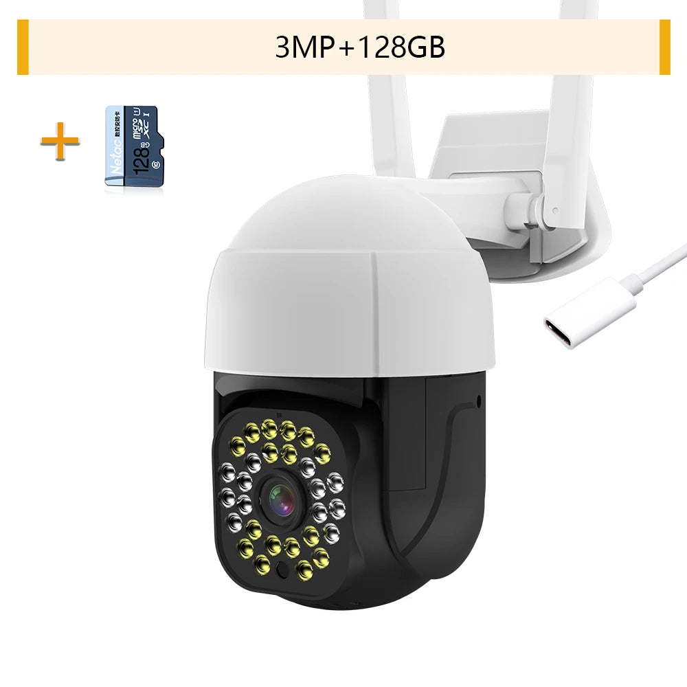 4K Auto tracking IP Camera Outdoor 5MP Night Vision Mini Speed Dome CCTV Camera 8MP WIFI 1080P Home Security Video Surveillance