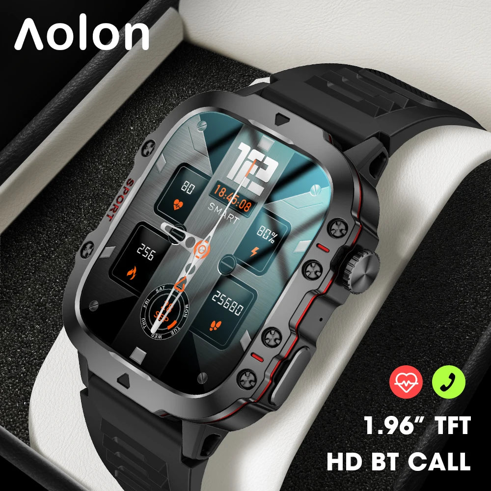 Aolon Tetra R2 Smart Watch Women Men 1.32inch Full Touch Screen HD Bluetooth Call Sport Fitness Tracker Waterproof Smartwatch