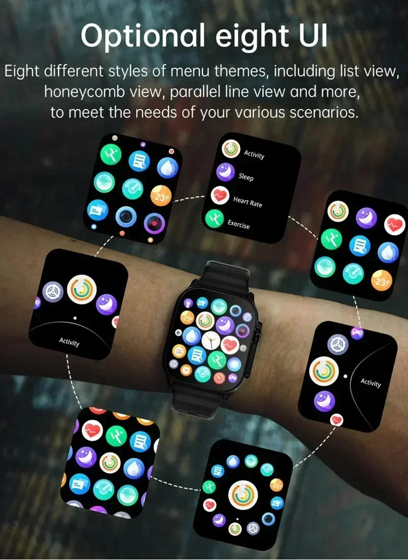 New Watch T900 Ultr 2 Smart Watch Men 49mm NFC Women GPS Track Bluetooth Call BT Music Games Wireless Charging Smartwatch