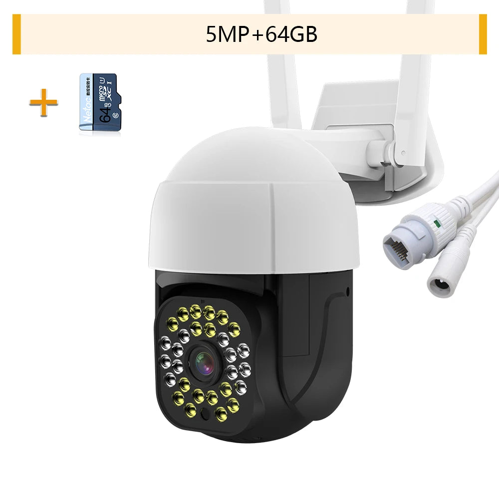 4K Auto tracking IP Camera Outdoor 5MP Night Vision Mini Speed Dome CCTV Camera 8MP WIFI 1080P Home Security Video Surveillance