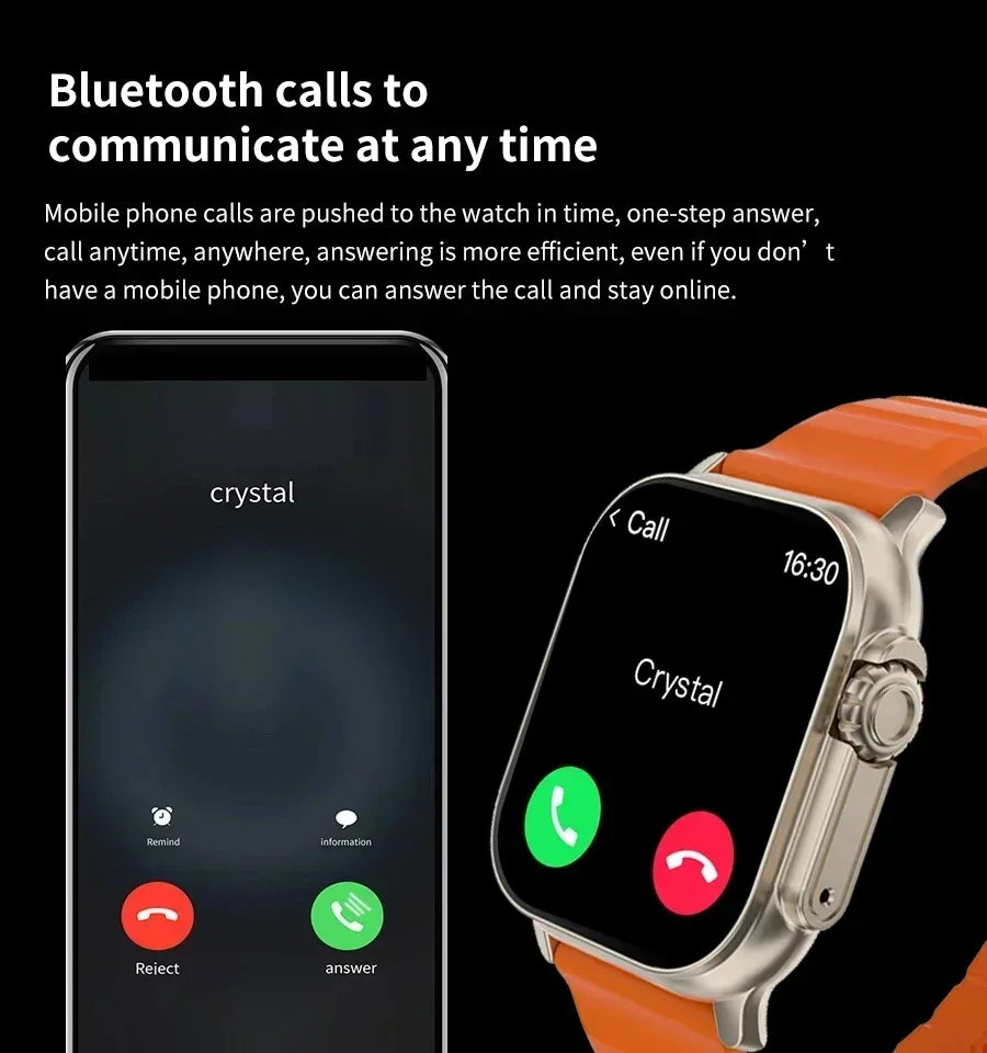 New Watch T900 Ultr 2 Smart Watch Men 49mm NFC Women GPS Track Bluetooth Call BT Music Games Wireless Charging Smartwatch
