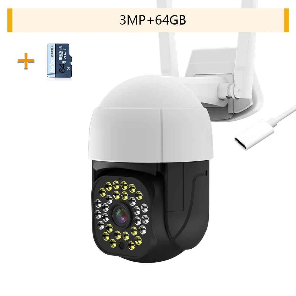 4K Auto tracking IP Camera Outdoor 5MP Night Vision Mini Speed Dome CCTV Camera 8MP WIFI 1080P Home Security Video Surveillance