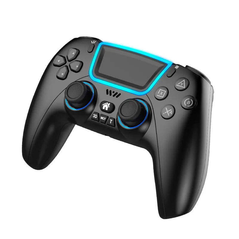 US/EU Wireless BT Game Controller Gamepad con RGB Light Touchpad Back Key Support 3D Joystick for PS3 PS5 PS4 Android Switch PC