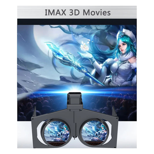 Portable Foldable 3D Glasses Movies Games 3D Virtual Reality VR Glasses Mini Foldable Virtual Reality VR Glasses for Android/iOS