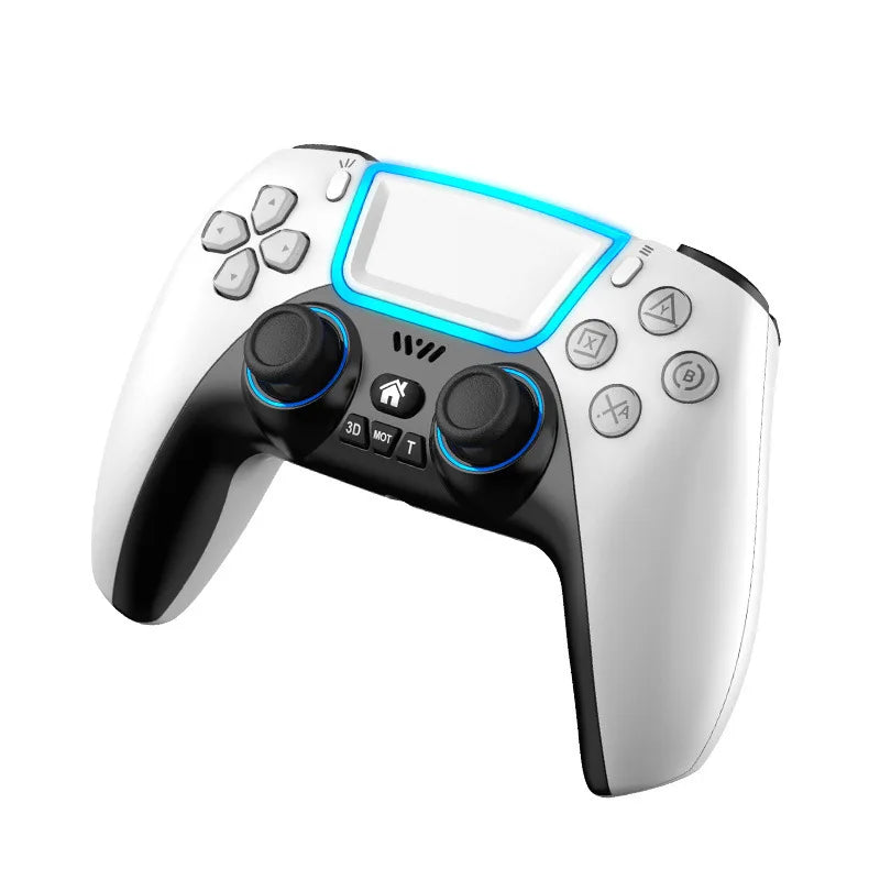 US/EU Wireless BT Game Controller Gamepad con RGB Light Touchpad Back Key Support 3D Joystick for PS3 PS5 PS4 Android Switch PC