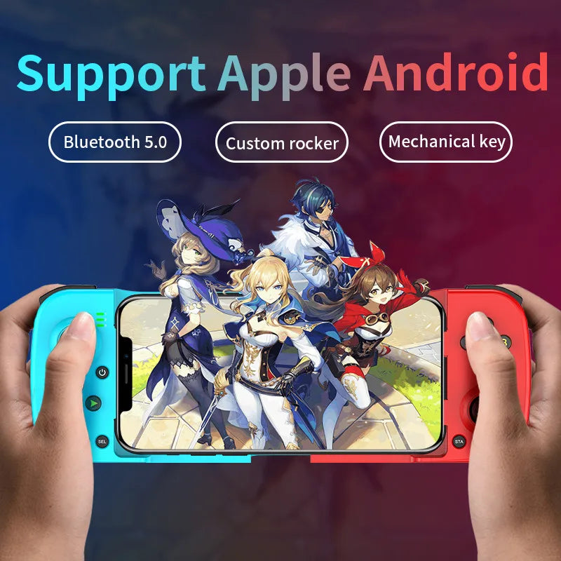 D3 Game Controller Bluetooth 5.0 Retractable Gamepad Phone Controller with 3D Joystick for iOS Android PS4 for NS Switch Gaming