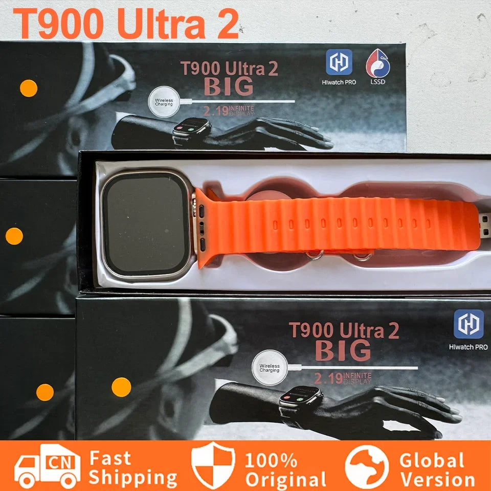 New Watch T900 Ultr 2 Smart Watch Men 49mm NFC Women GPS Track Bluetooth Call BT Music Games Wireless Charging Smartwatch